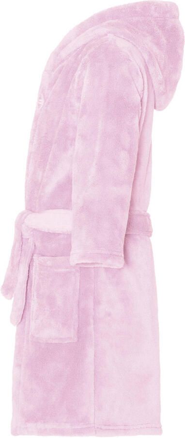 Playshoes fleece badjas lichtroze Meisjes Polyester Capuchon Effen 110 116 - Foto 3