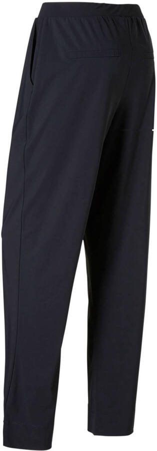 Plus Basics straight fit broek van travelstof donkerblauw