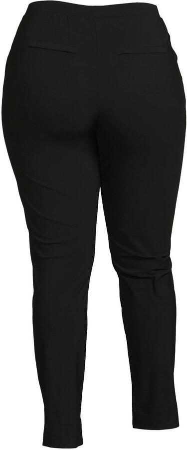 Plus Basics Lange Broek voor Grote Maten Black Dames