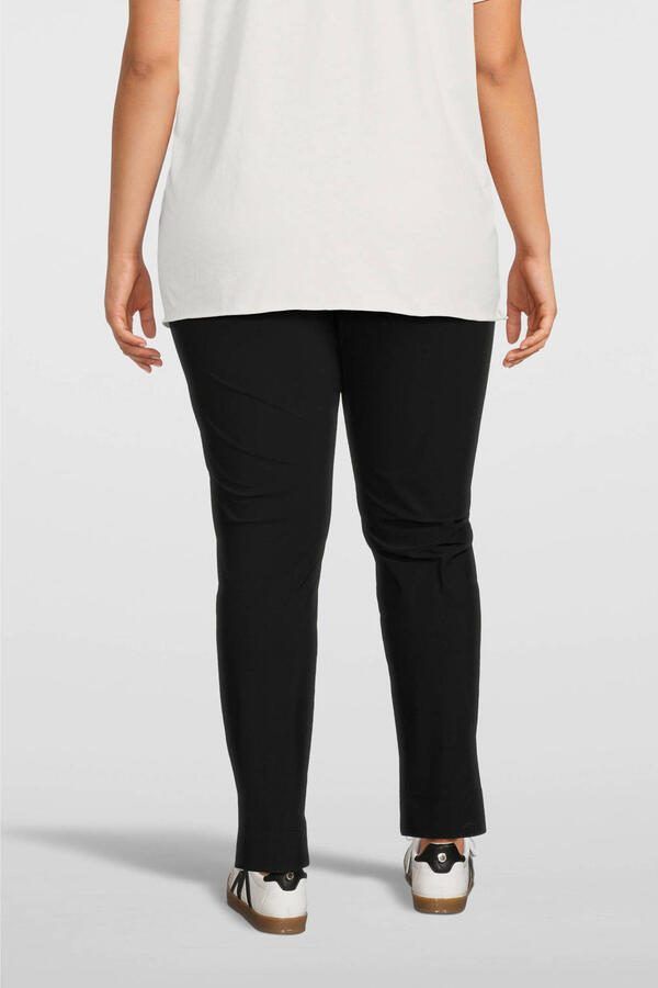 Plus Basics Lange Broek voor Grote Maten Black Dames - Foto 3