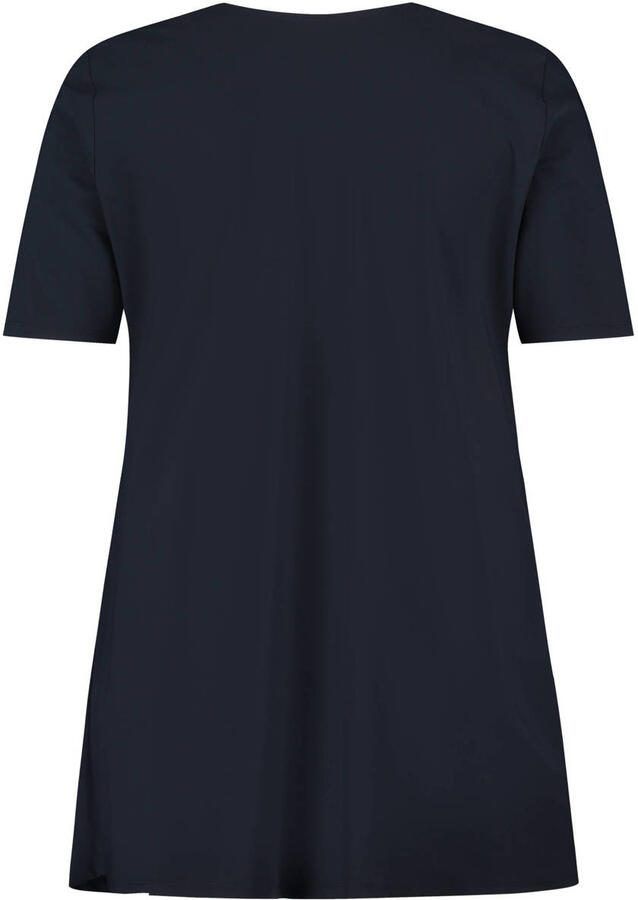 Plus Basics top van travelstof blauw