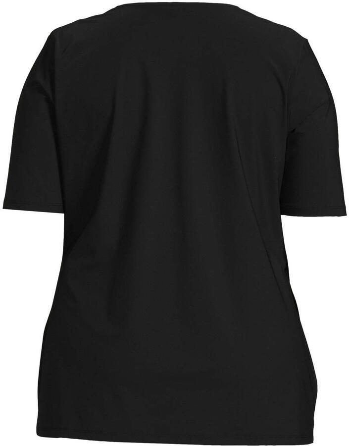 Plus Basics top van travelstof zwart