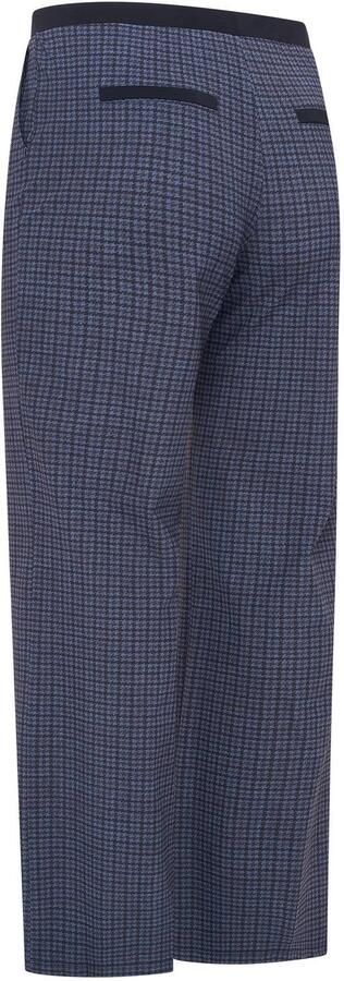 Plus Basics travelstof baggy broek met print donkerblauw - Foto 2