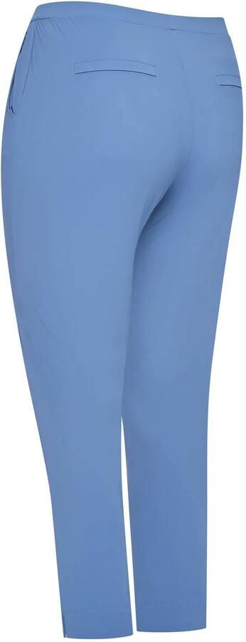 Plus Basics travelstof slim fit broek blauw - Foto 2