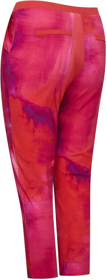 Plus Basics travelstof straight regular waist cropped broek - Foto 3