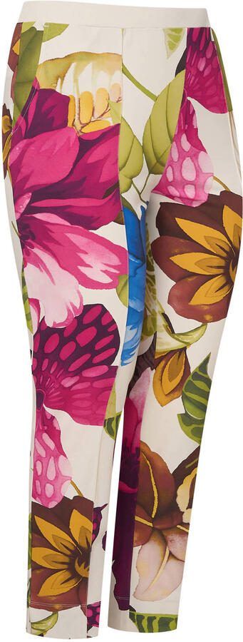 Plus Basics travelstof straight regular waist cropped broek - Foto 3