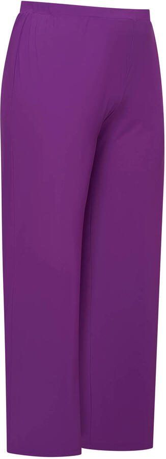 Plus Basics wide leg regular waist casual broek paars - Foto 2