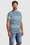 PME Legend gestreept regular fit T-shirt blauw - Thumbnail 1