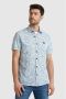 PME LEGEND Heren Overhemden Short Sleeve Shirt Print On Pique Jersey Lichtblauw - Thumbnail 2