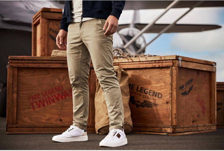 PME LEGEND Heren Broeken Twin Wasp Chino Left Hand Stretch Twill Beige - Foto 6
