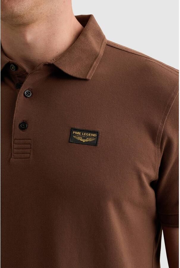 PME Legend American Classic regular fit piqué polo bruin - Foto 2