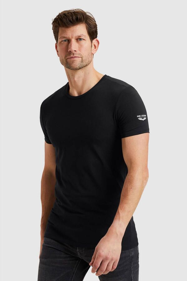Pme legend Slim fit Heren T-shirt Ronde hals 2-pack
