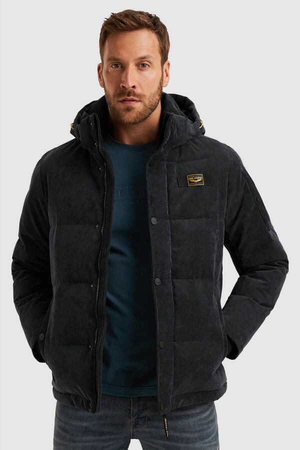 PME Legend Gewatteerd jack van corduroy met labeldetail - Foto 3