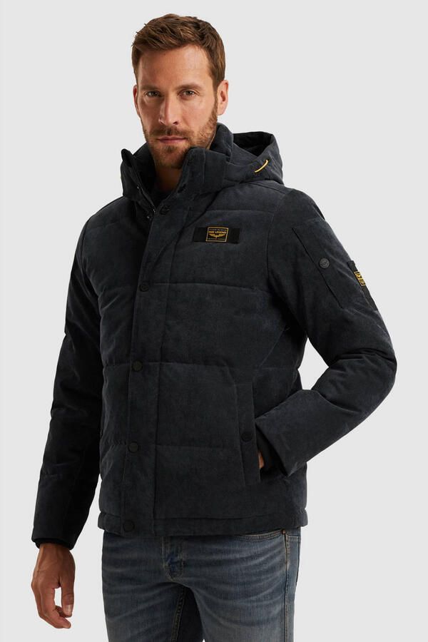 PME Legend Gewatteerd jack van corduroy met labeldetail - Foto 2