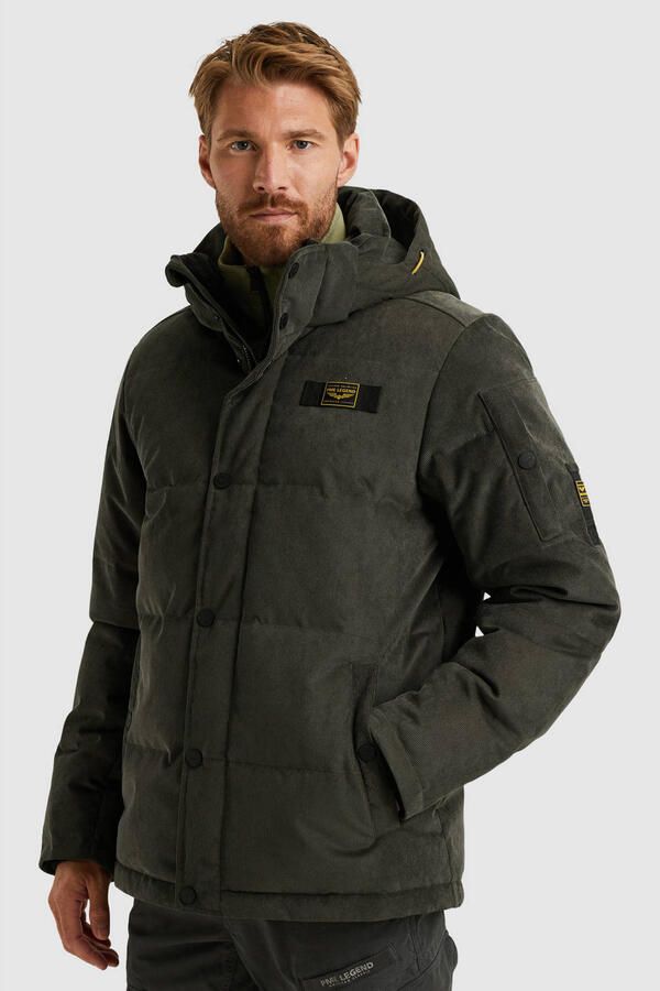 PME Legend Gewatteerd jack van corduroy met labeldetail - Foto 2