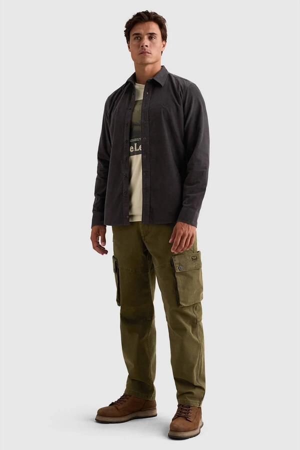 PME Legend Regular fit vrijetijdsoverhemd met kentkraag en labelstitching - Foto 2
