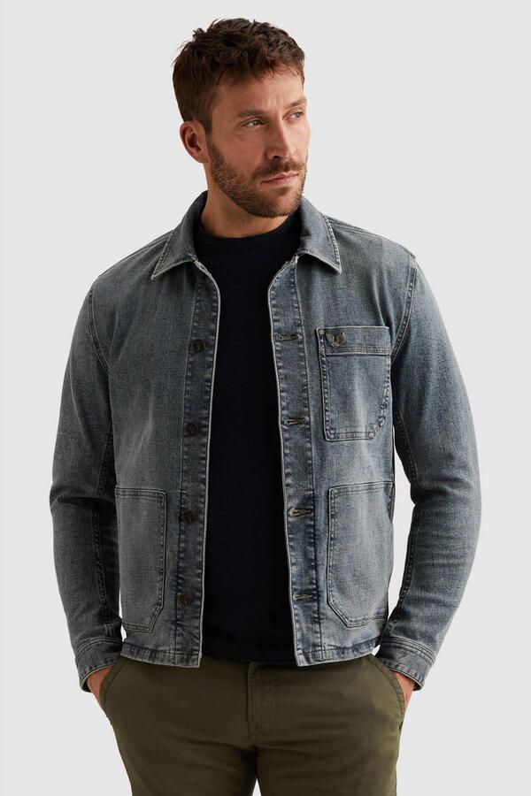 PME Legend denim spijkerjas grijsblauw