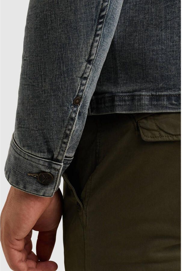 PME Legend denim spijkerjas grijsblauw - Foto 2
