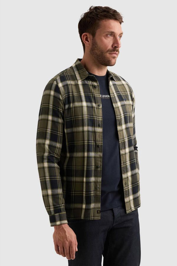 PME LEGEND Overhemd met lumberjack ruitpatroon en geborduurd logo - Foto 3