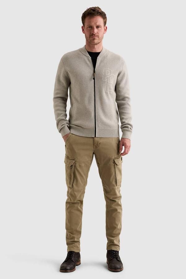PME Legend gebreid vest met borduursels print en wol grijs - Foto 2