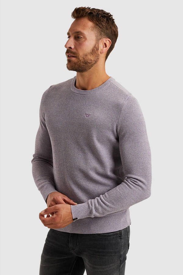 PME Legend Casual Cotton Modal Pullover Purple Heren