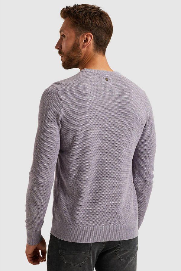 PME Legend Casual Cotton Modal Pullover Purple Heren - Foto 3