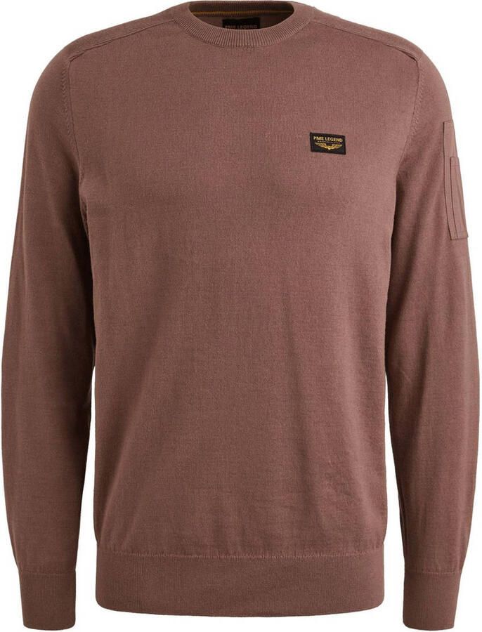 PME Legend gebreide trui roodbruin