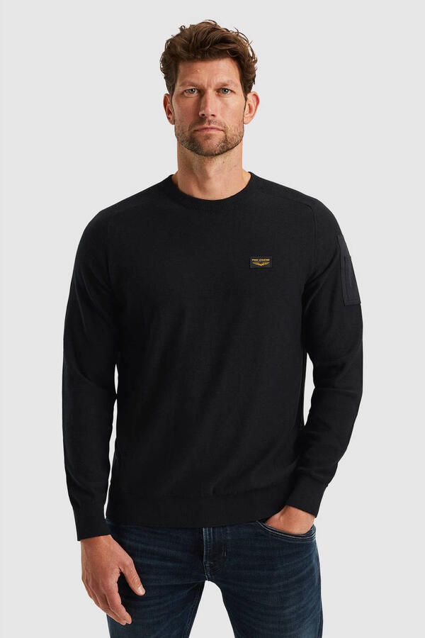 PME LEGEND Heren Truien & Vesten R-neck American Classic Buckley Knit Zwart - Foto 5