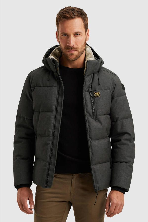 PME Legend Regular fit gewatteerd jack met viscose model 'YET' - Foto 3