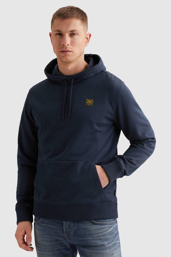 PME LEGEND Hoodie met kangoeroezak en badge