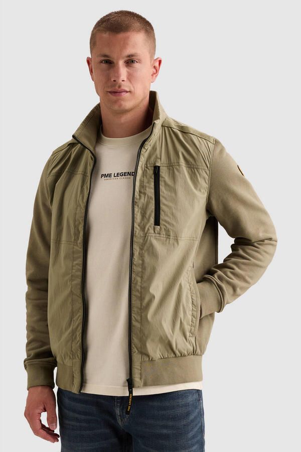 PME LEGEND Hybrid jacket met ritssluiting en zijzakken
