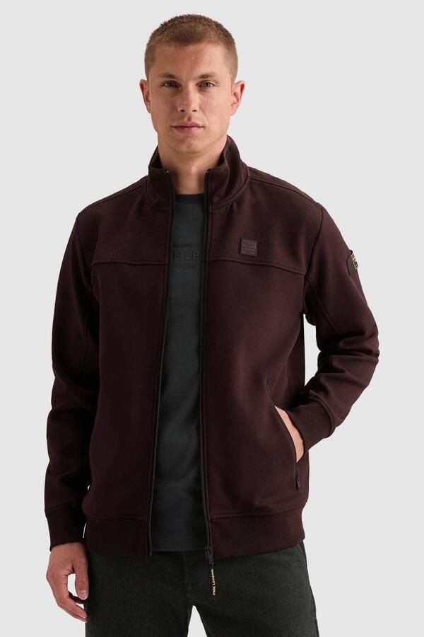 PME LEGEND Sweatvest met ritssluiting en hoge kraag