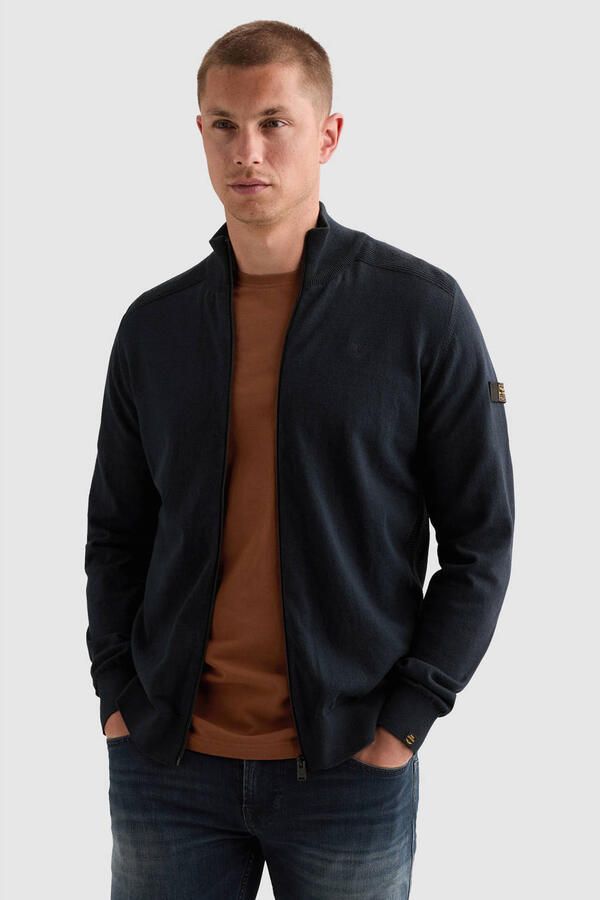 PME LEGEND Vest van 100% katoen met ritssluiting