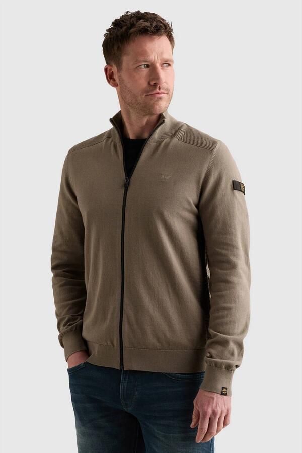 PME Legend katoenen gemêleerde gebreid vest overland trek
