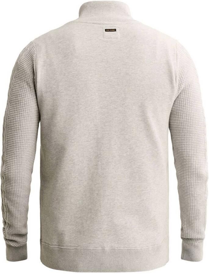 PME Legend katoenen regular fit gebreide trui light grey - Foto 2