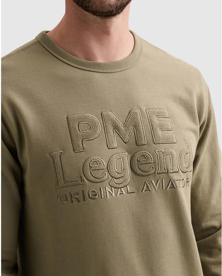 PME Legend katoenen regular fit sweater overland trek - Foto 3