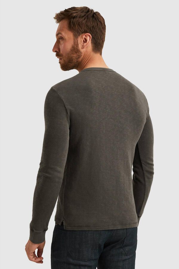 PME Legend Longsleeve T-Shirt Buttons Beluga - Foto 2