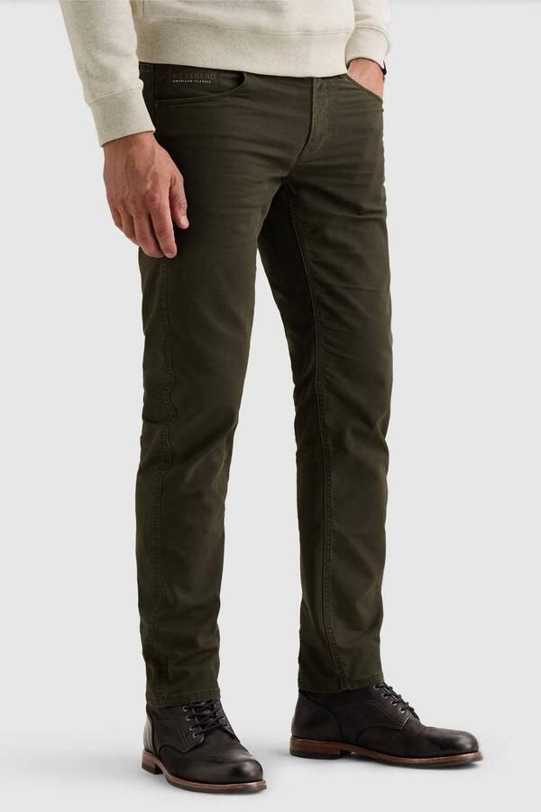 PME Legend NIGHTFLIGHT regular fit casual broek donkergroen