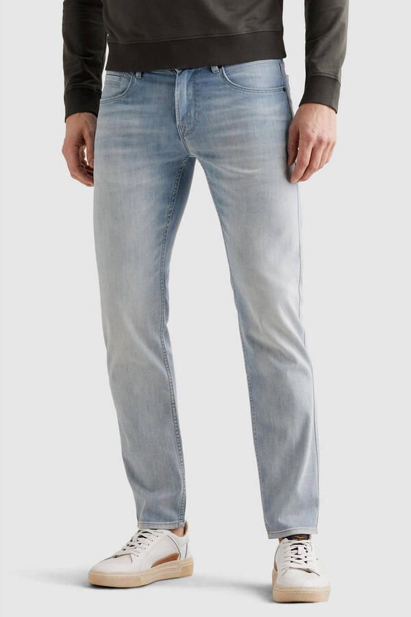 PME Legend NIGHTFLIGHT regular fit jeans met textuur light blue denim