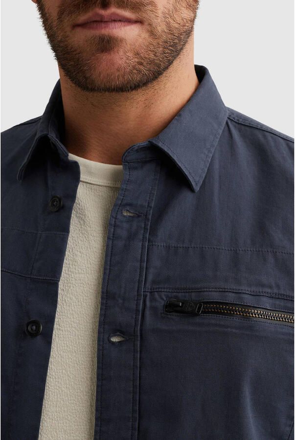 PME Legend overshirt donkerblauw - Foto 3