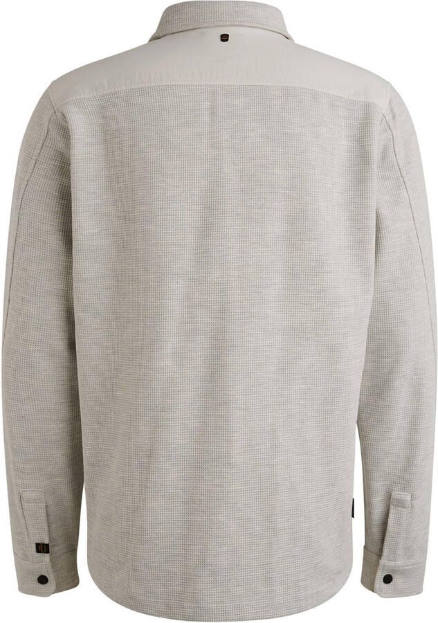 PME Legend overshirt met textuur lichtgrijs - Foto 2