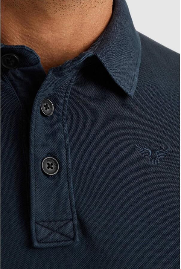 PME Legend Lange mouw polo shirt piqué kledingstuk Blue Heren - Foto 3