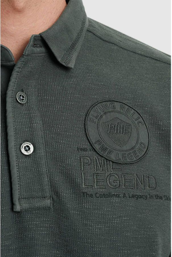 PME Legend polo gebreid donkergroen - Foto 2