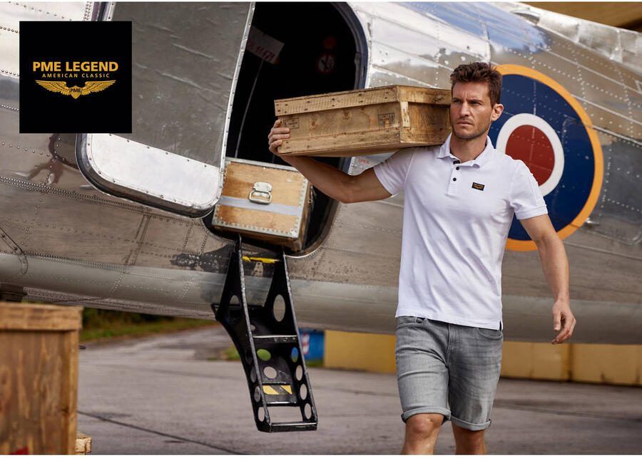 PME Legend slim fit poloshirt met labelstitching model 'TRACKWAY' - Foto 6