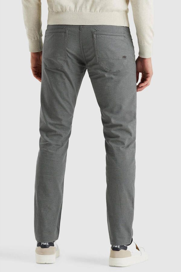 PME Legend regular casual broek grijsblauw