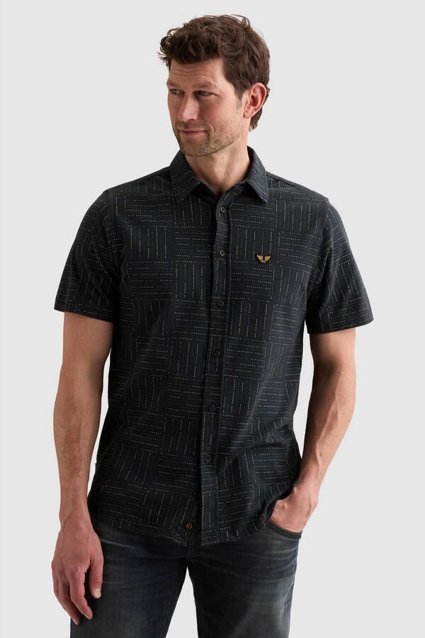 PME Legend regular casual overhemd antraciet