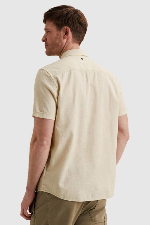 PME LEGEND Heren Overhemden Wrenchmen S s Cotton Slub Cargo Ecru - Foto 5
