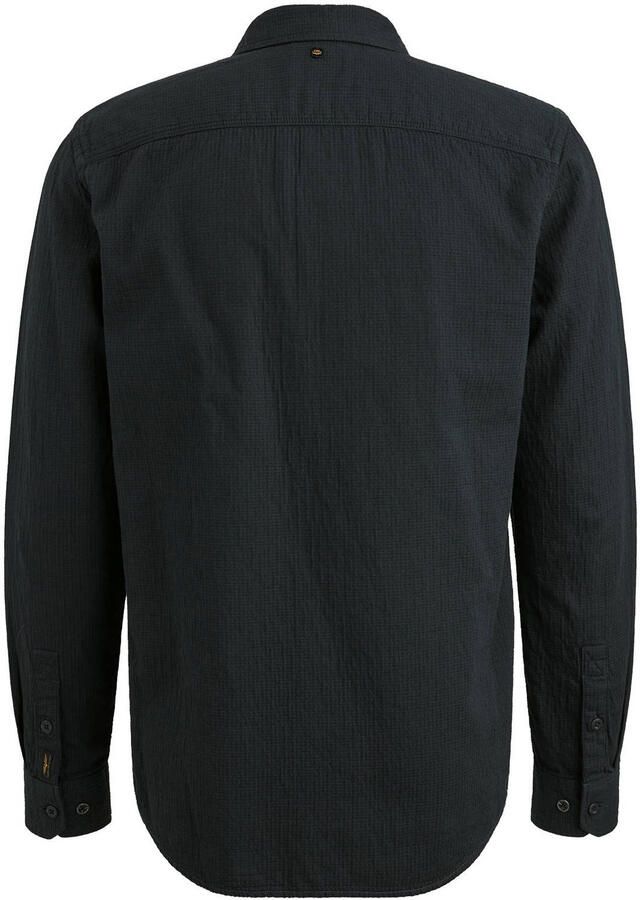 PME LEGEND Heren Overhemden Quilt Poplin Casual 2 Zwart - Foto 5