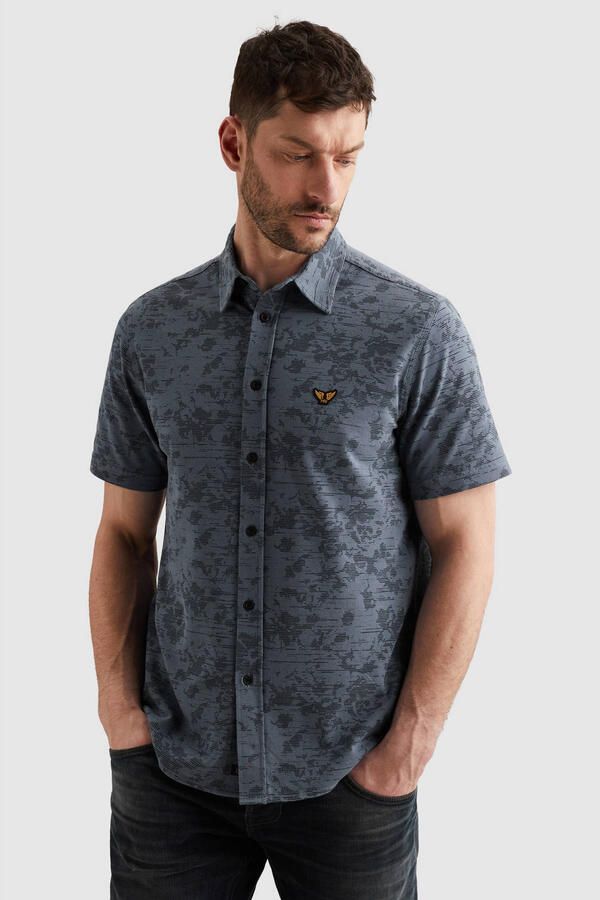PME Legend regular casual overhemd fijn gebreid