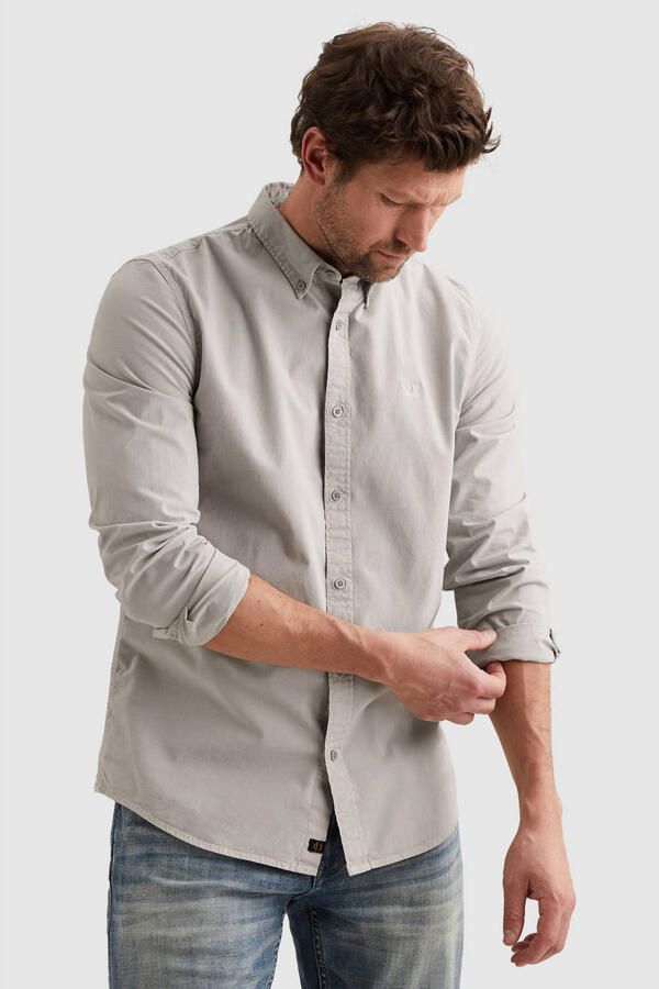 PME Legend regular casual overhemd grijs